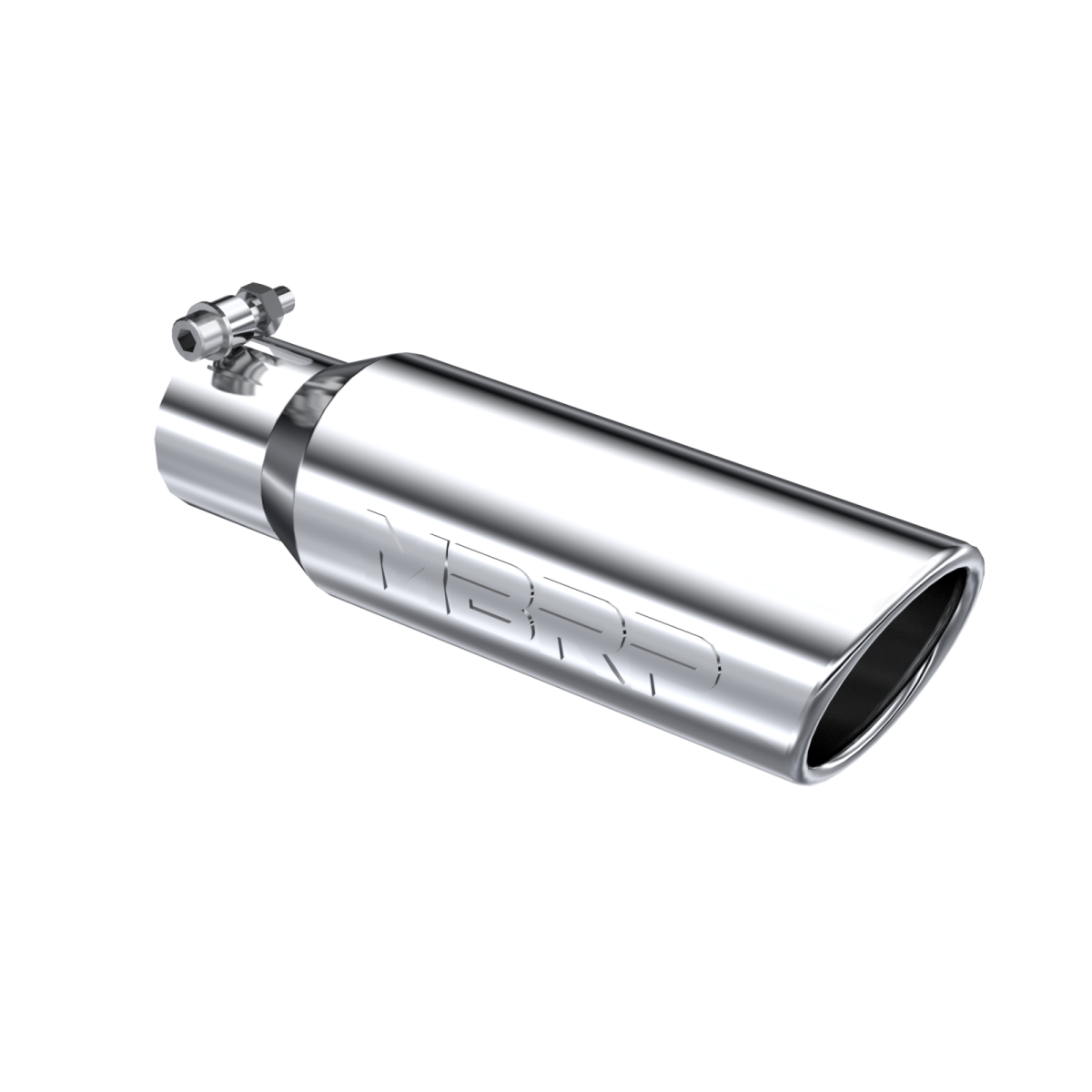 MBRP - MBRP Exhaust Tip 3 1/2 Inch O.D. Angled Rolled End 2 1/2 Inch Inlet 12 Inch Length T304 Stainless Steel T5113