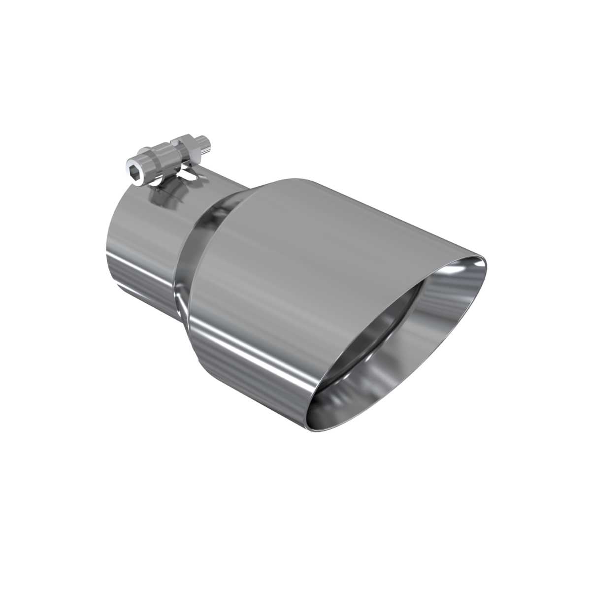 MBRP - MBRP Exhaust Tip 4.5 Inch O.D. Dual Wall Angled 3 Inch Inlet 7.7 Inch Length T304 Stainless Steel T5151