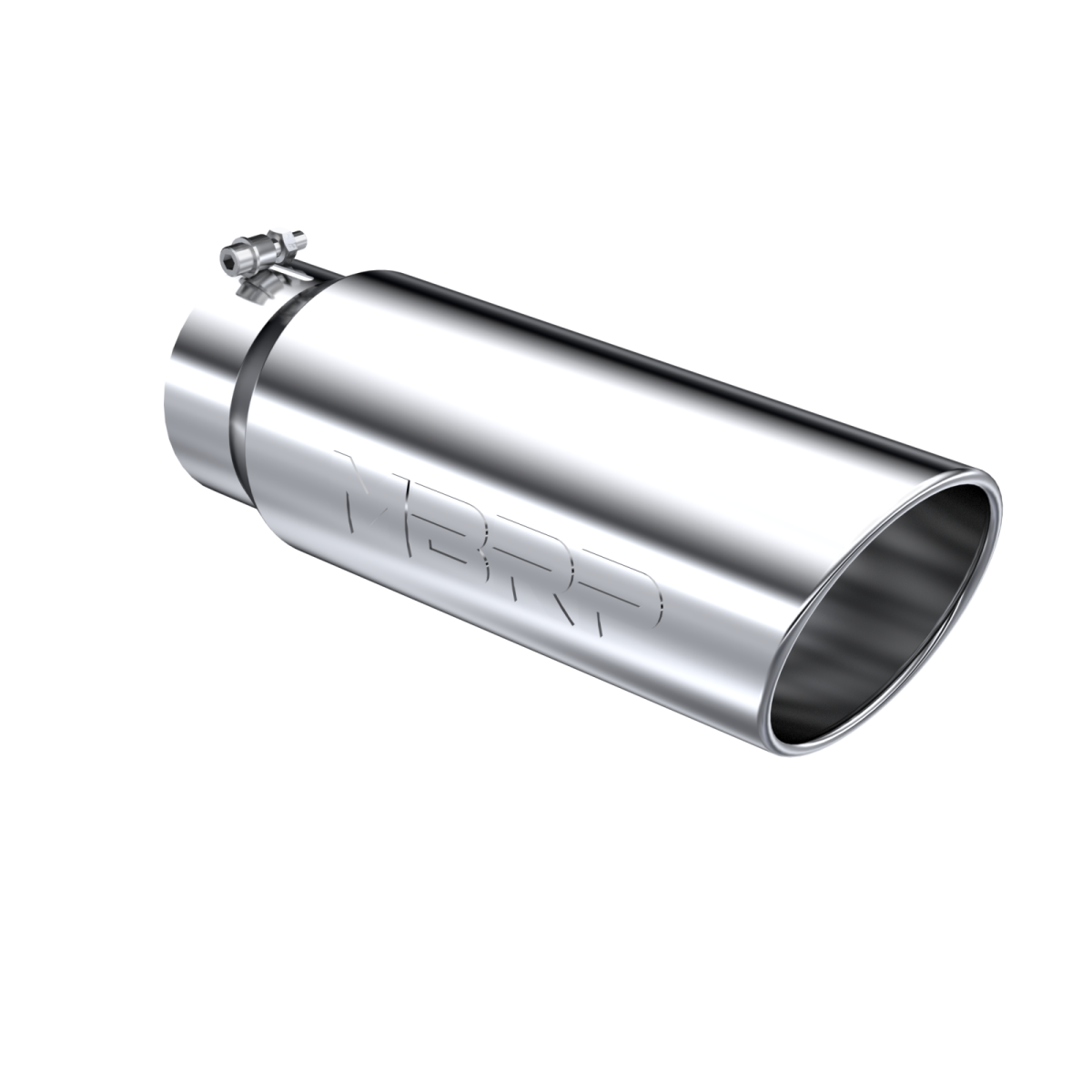 MBRP - MBRP Exhaust Tip 6 Inch O.D. Angled Rolled End 5 Inch Inlet 18 Inch Length T304 Stainless Steel T5125