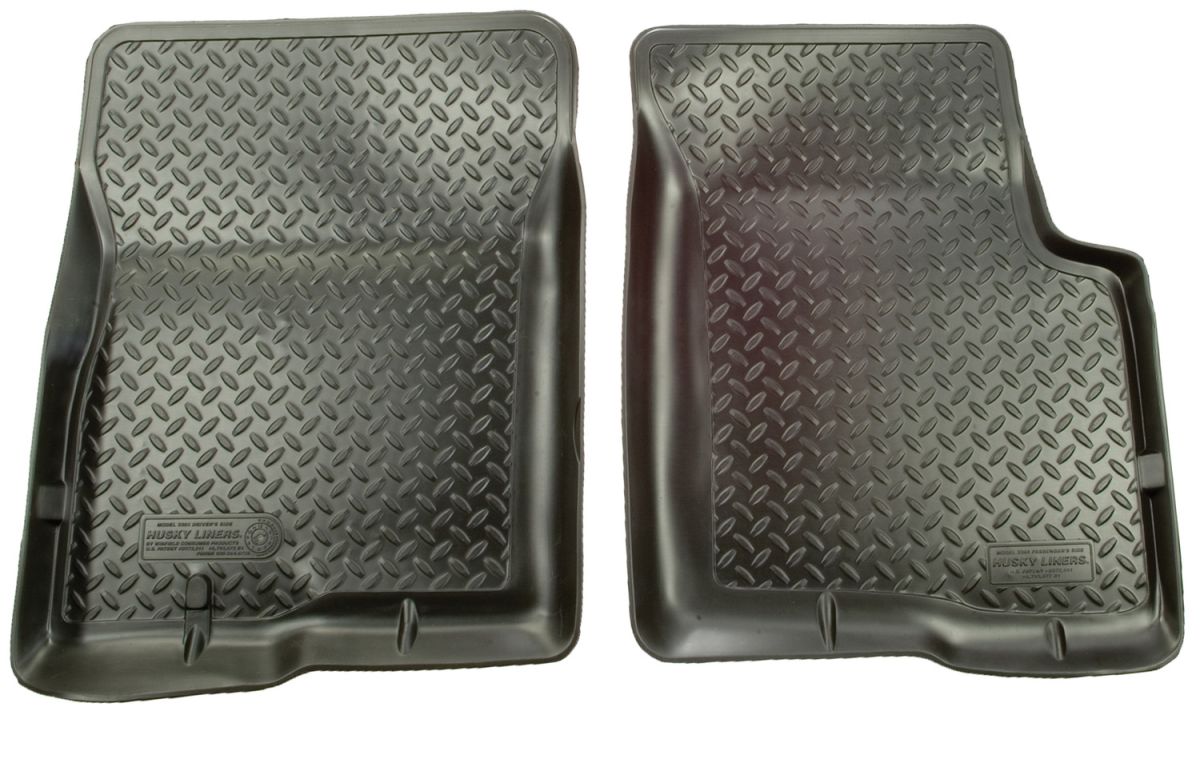 Husky Liners - Husky Liners Floor Liners Front 06-09 Hummer H2 Classic Style-Black 31311