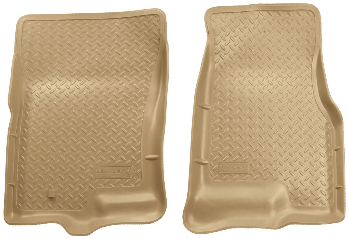 Husky Liners - Husky Liners Floor Liners Front 07-14 Expedition/Navigator Classic Style-Tan 33533