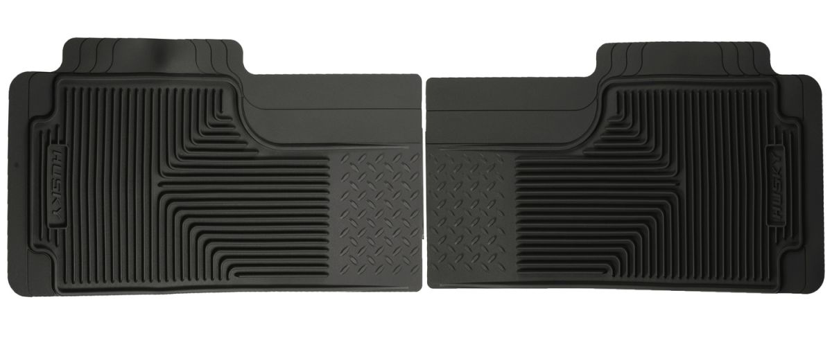 Husky Liners - Husky Liners Semi Custom Fit Floor Mat 2nd or 3rd Seat Can Overlap Center Hump-Black 52011