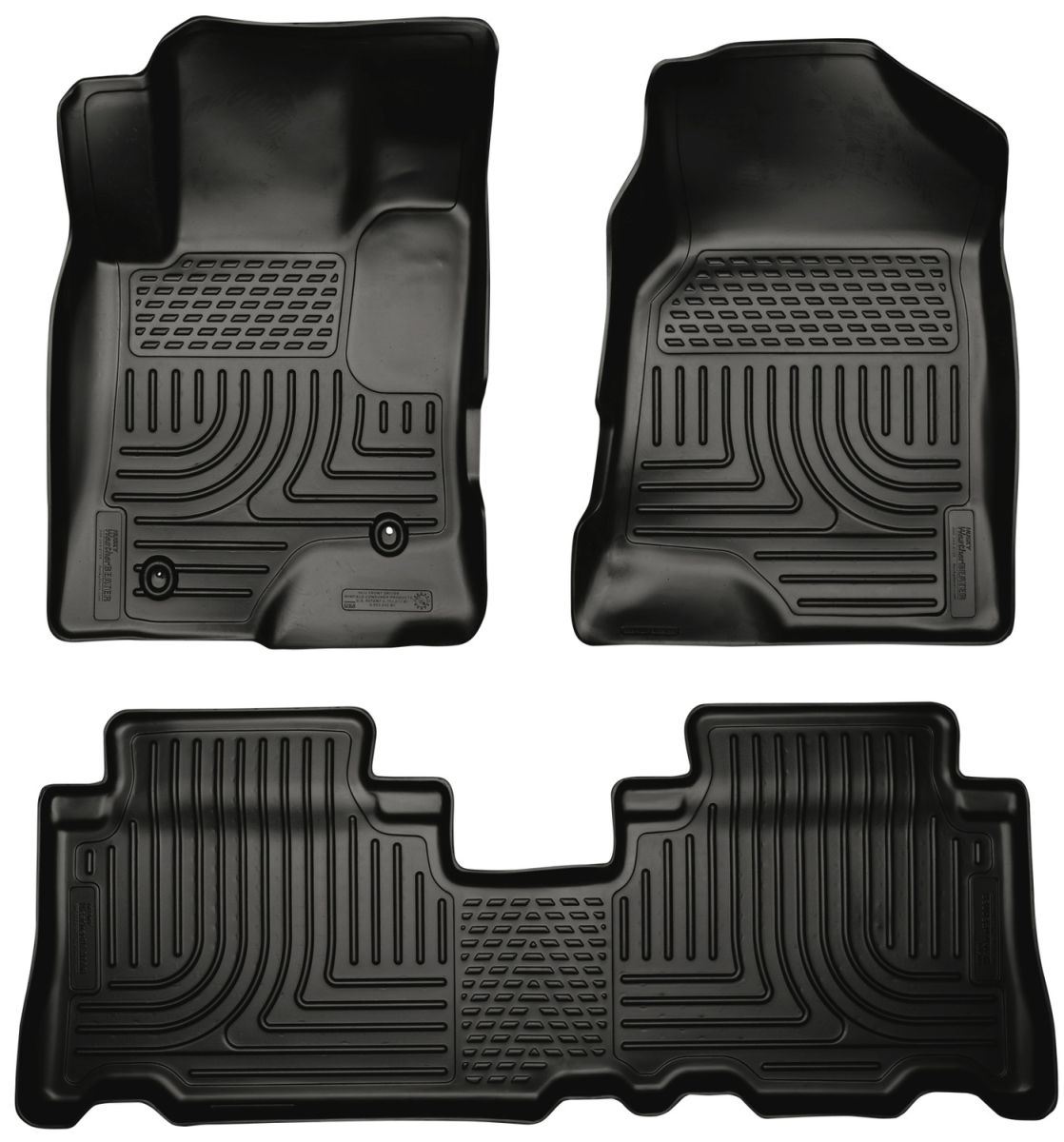 Husky Liners - Husky Liners Floor Liners Front & 2nd Row 12-14 Chevy Captiva Sport (Footwell Coverage) WeatherBeater-Black 96321