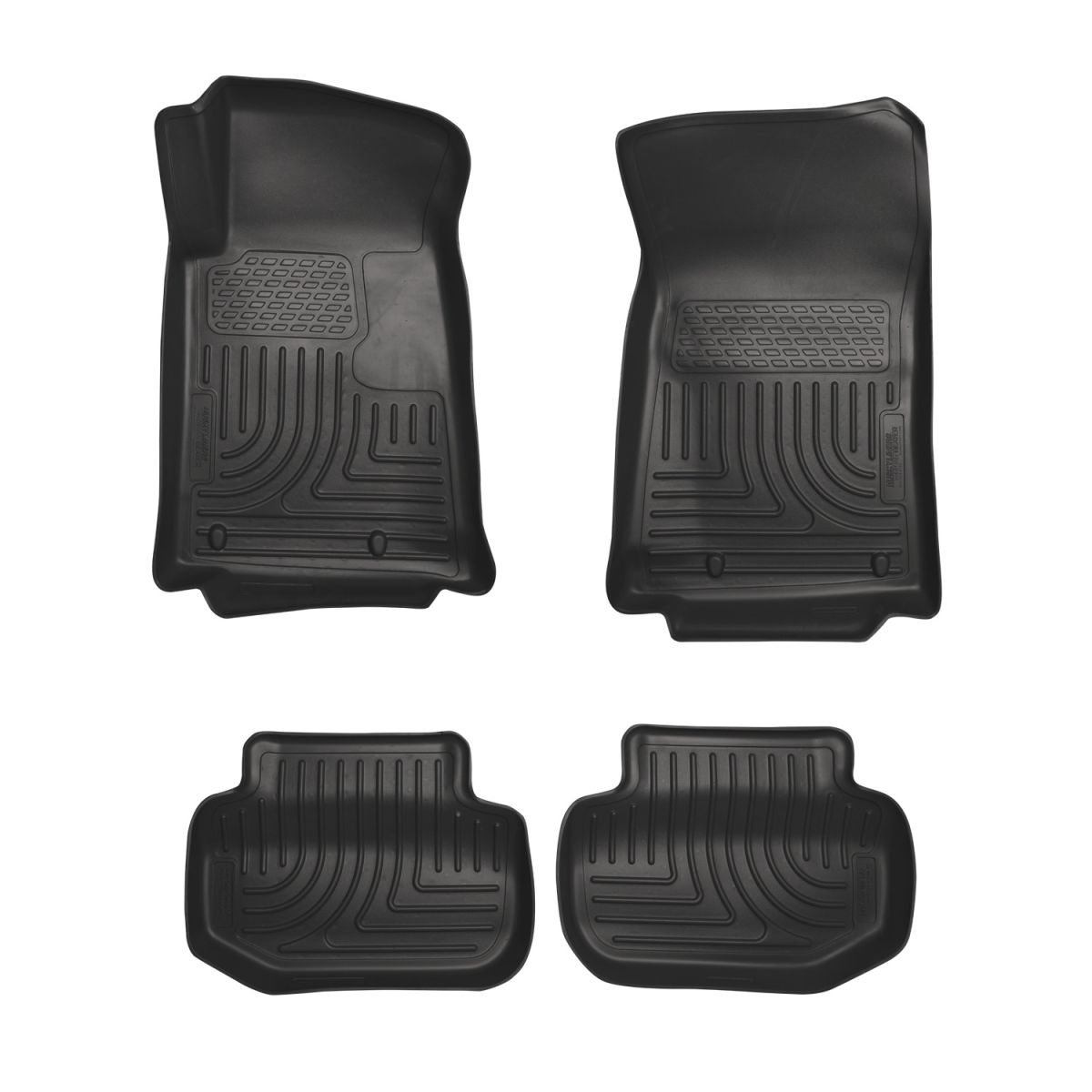 Husky Liners - Husky Liners Floor Liners Front & 2nd Row 11-15 Chevy Camaro (Footwell Coverage) WeatherBeater-Black 98121