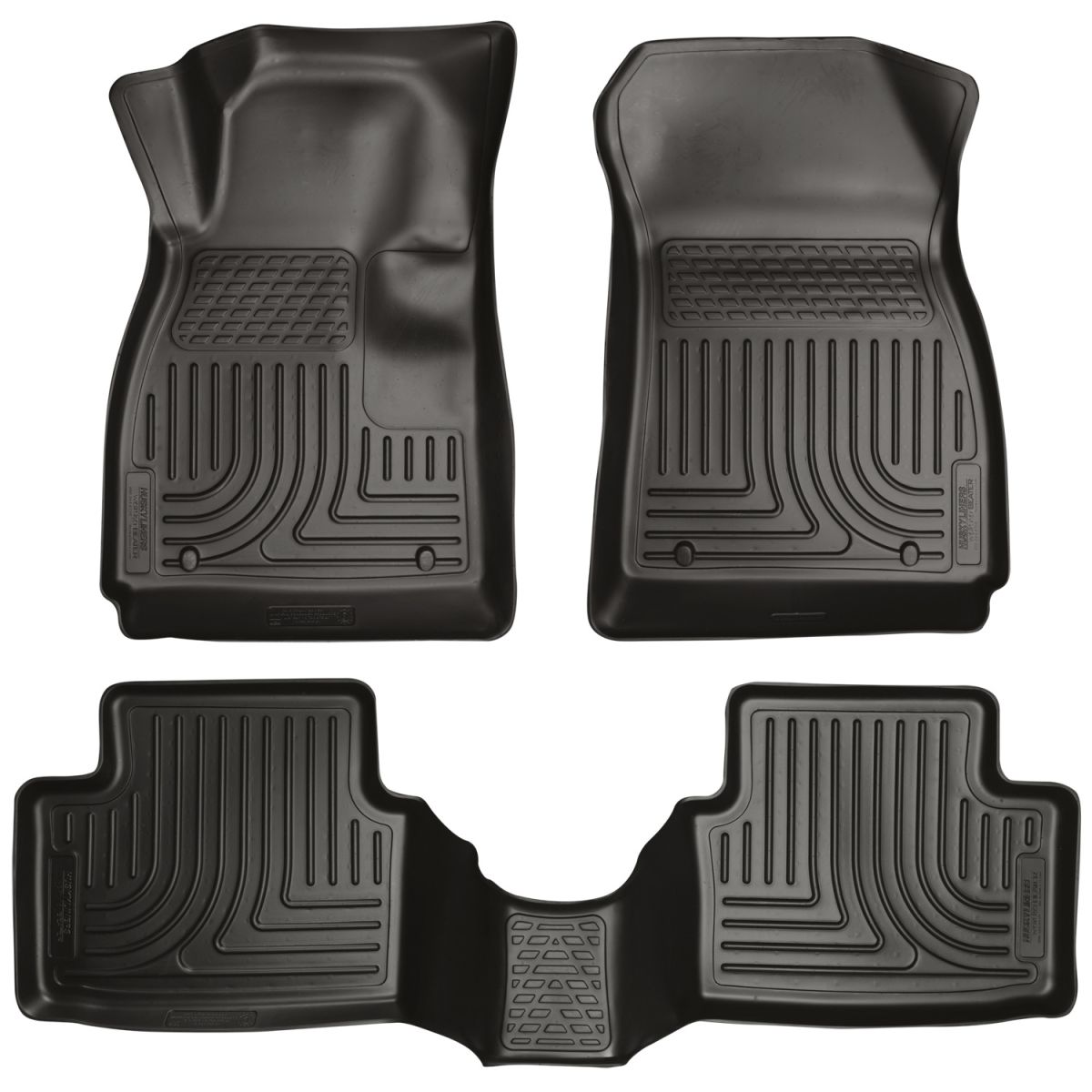 Husky Liners - Husky Liners Floor Liners Front & 2nd Row 11-15 Buick Regal (Footwell Coverage) WeatherBeater-Black 98151