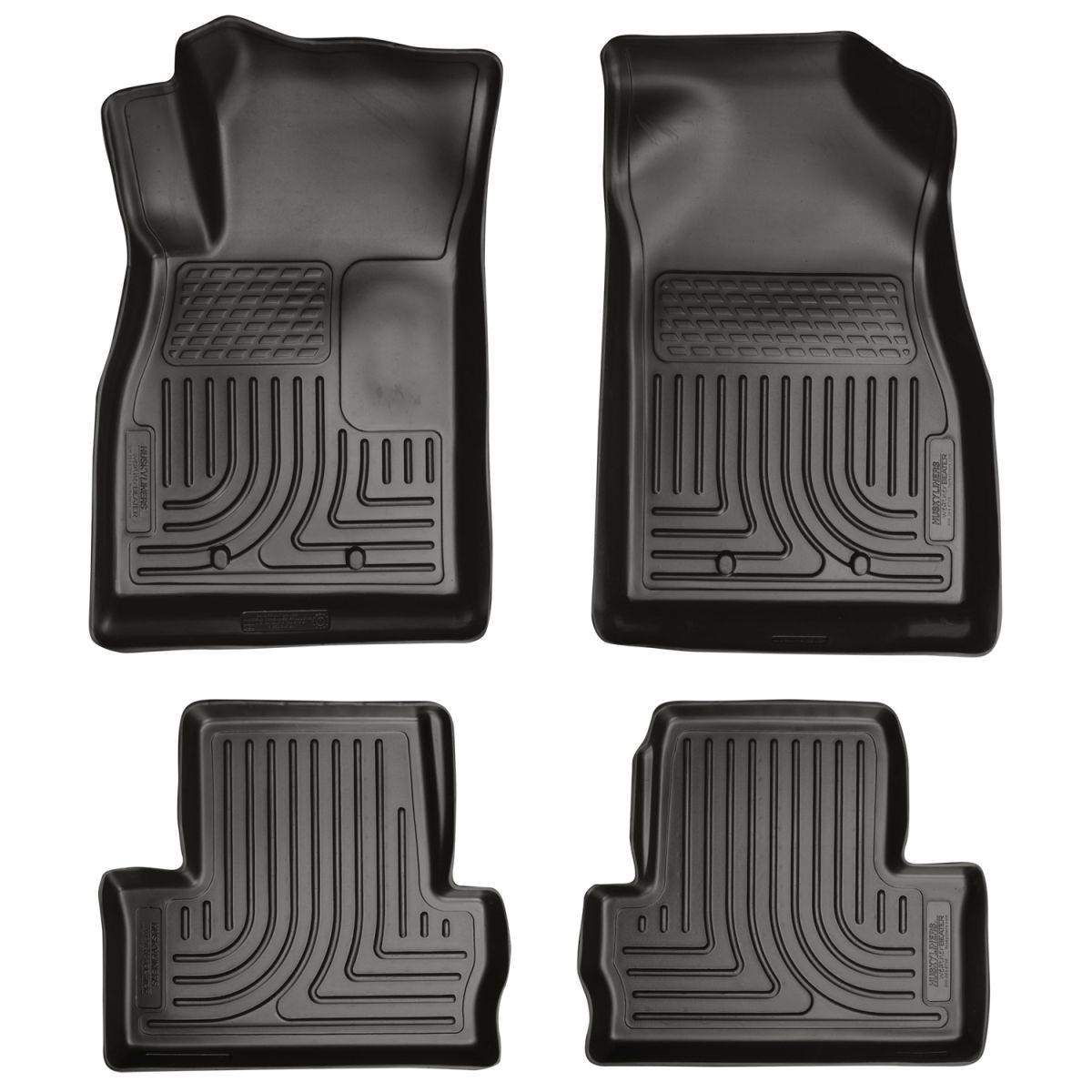 Husky Liners - Husky Liners Floor Liners Front & 2nd Row 11-15 Chevy Volt (Footwell Coverage) WeatherBeater-Black 98181