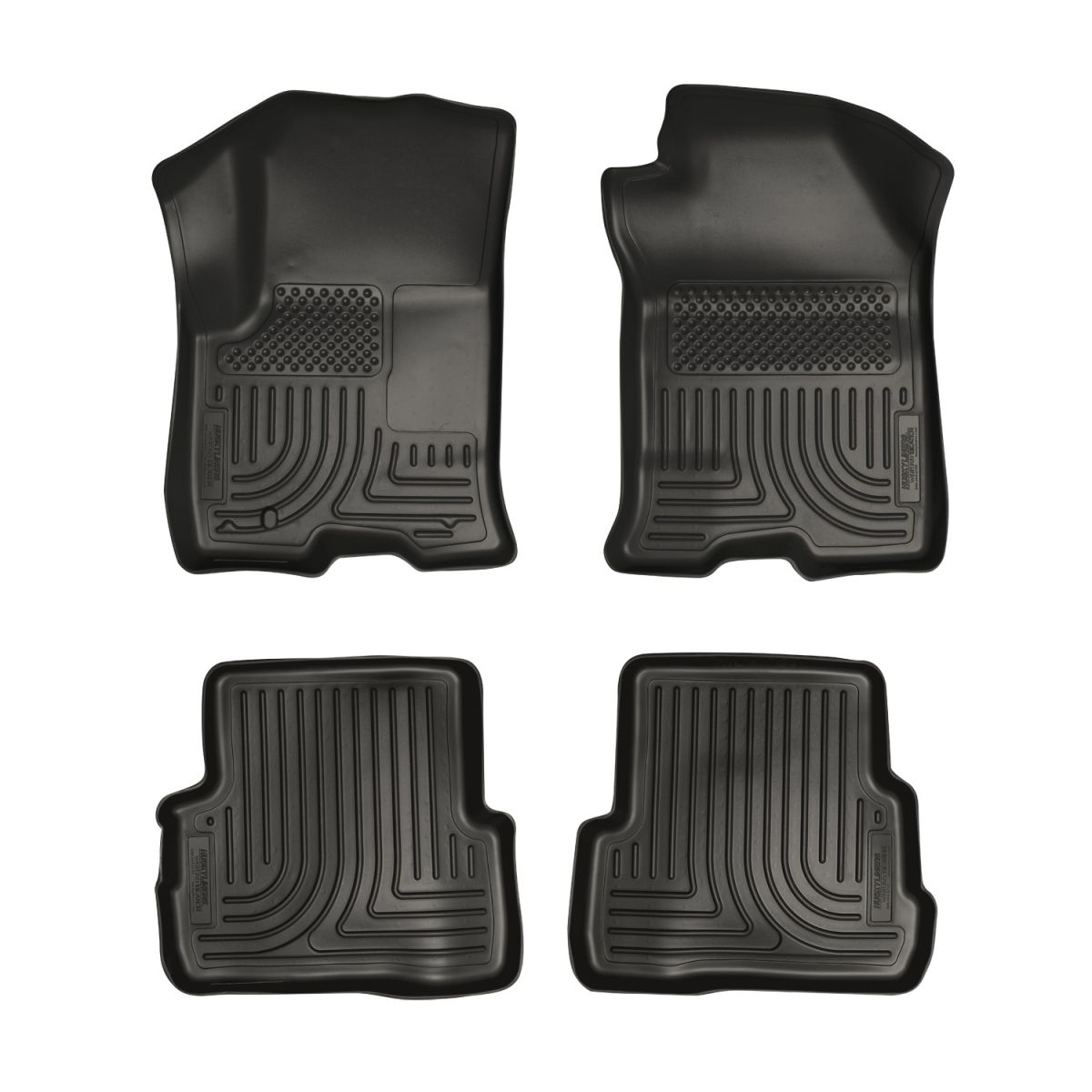 Husky Liners - Husky Liners Floor Liners Front & 2nd Row 08-12 Ford Focus (Footwell Coverage) WeatherBeater-Black 98311