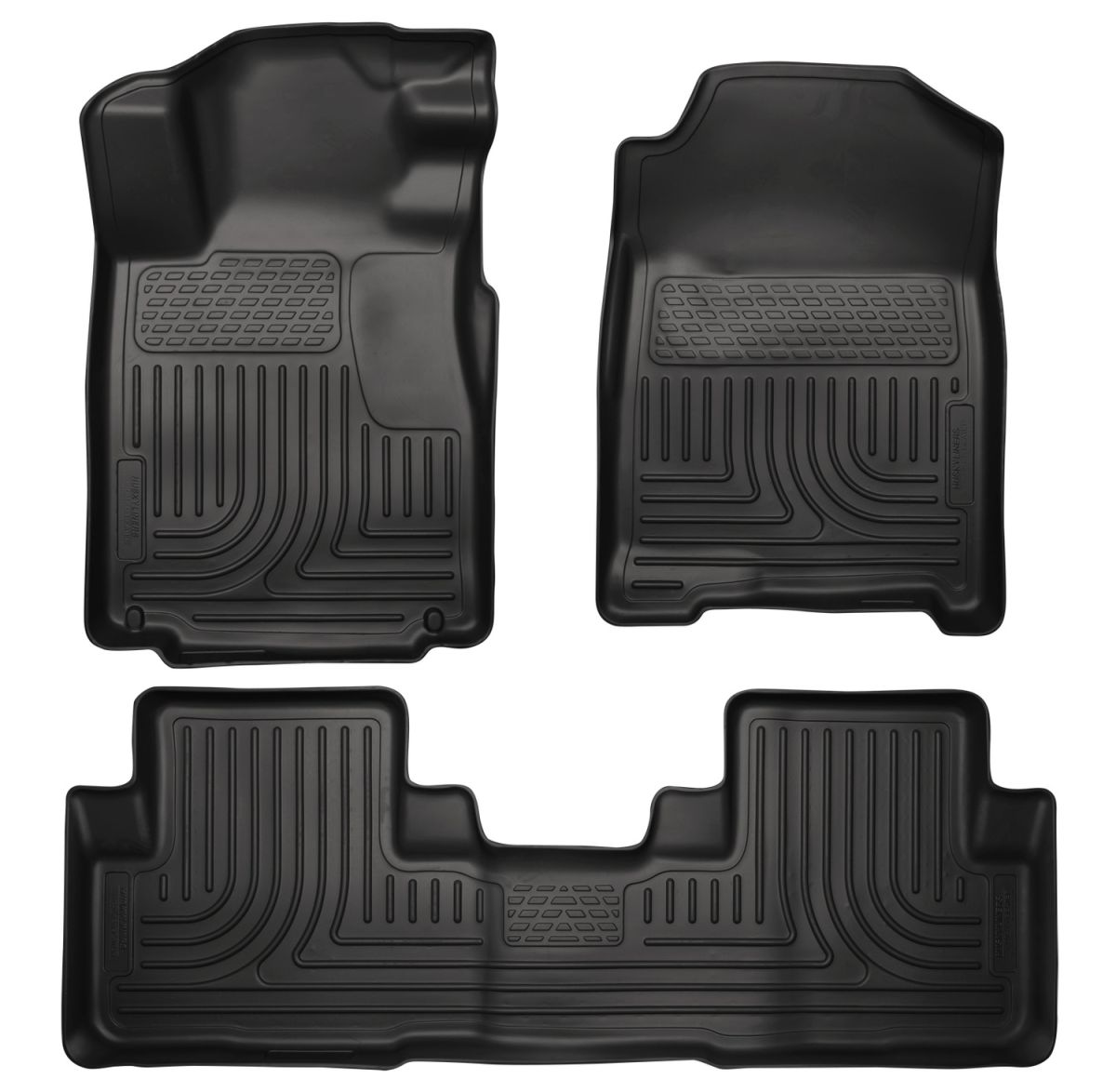 Husky Liners - Husky Liners Floor Liners Front & 2nd Row 10-14 Ford Mustang (Footwell Coverage) WeatherBeater-Black 98371