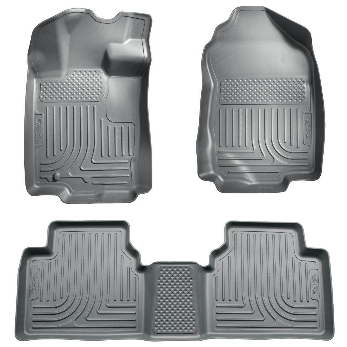Husky Liners - Husky Liners Floor Liners Front & 2nd Row 06-12 Fusion/MKZ/Zephyr/Milan (Footwell Coverage) WeatherBeater-Grey 98362