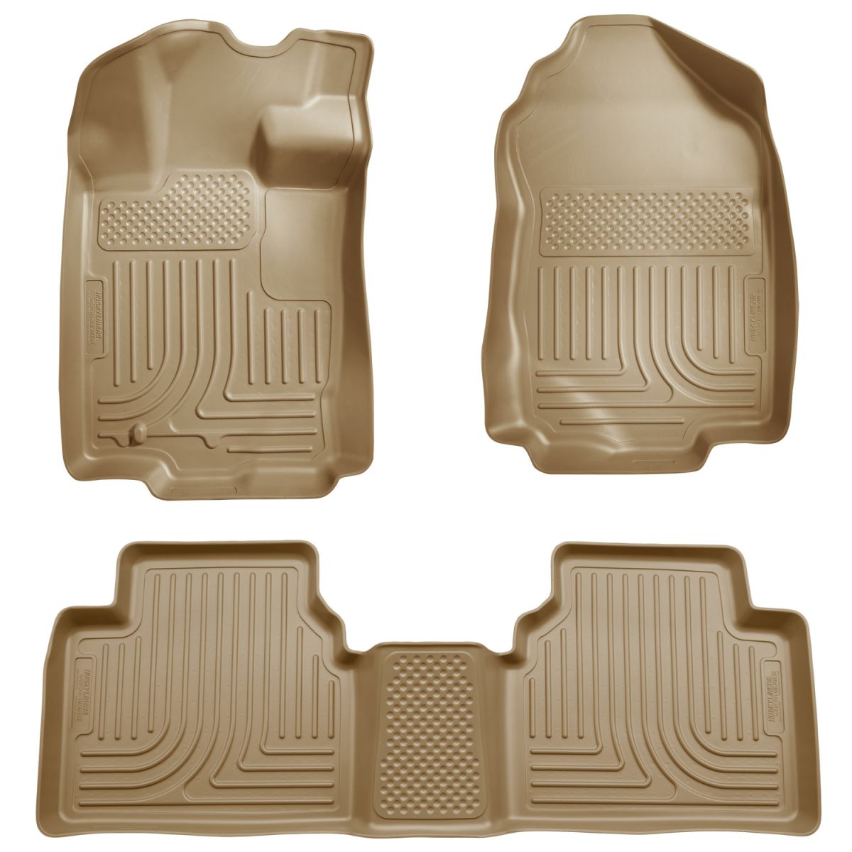 Husky Liners - Husky Liners Floor Liners Front & 2nd Row 06-12 Fusion/MKZ/Zephyr/Milan (Footwell Coverage) WeatherBeater-Tan 98363