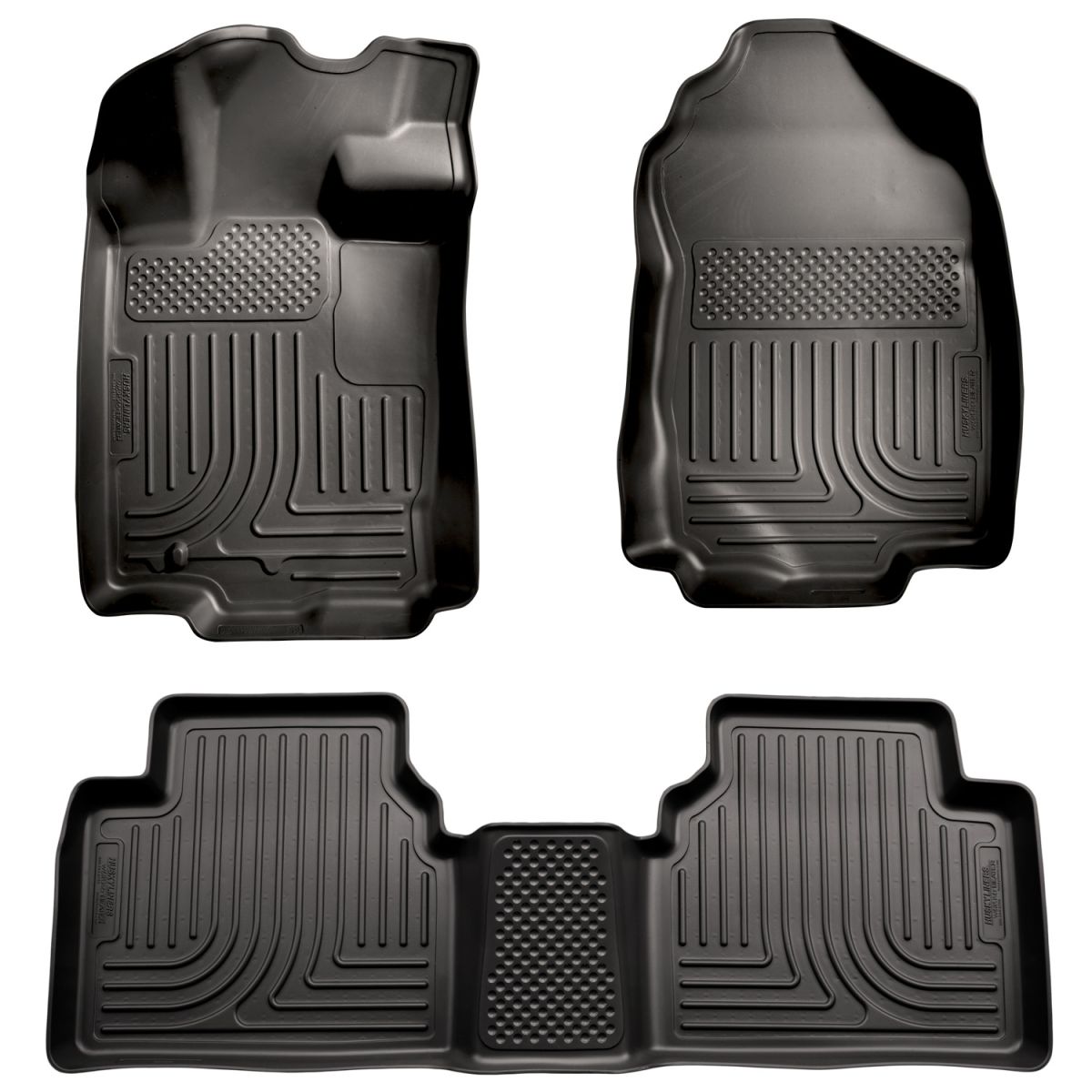 Husky Liners - Husky Liners Floor Liners Front & 2nd Row 06-12 Fusion/MKZ/Zephyr/Milan (Footwell Coverage) WeatherBeater-Black 98361