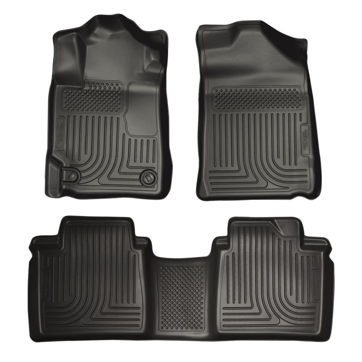 Husky Liners - Husky Liners Floor Liners Front & 2nd Row 13-15 Toyota Avalon (Footwell Coverage) WeatherBeater-Black 98501