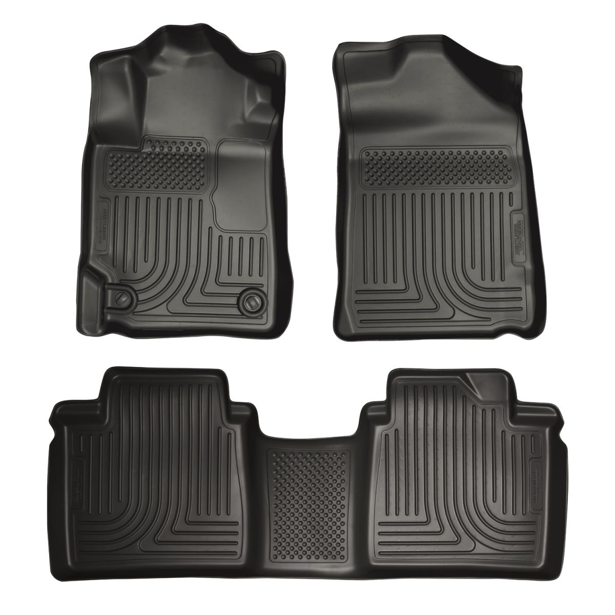 Husky Liners - Husky Liners Floor Liners Front & 2nd Row 07-11 Toyota Camry (Footwell Coverage) WeatherBeater-Black 98511