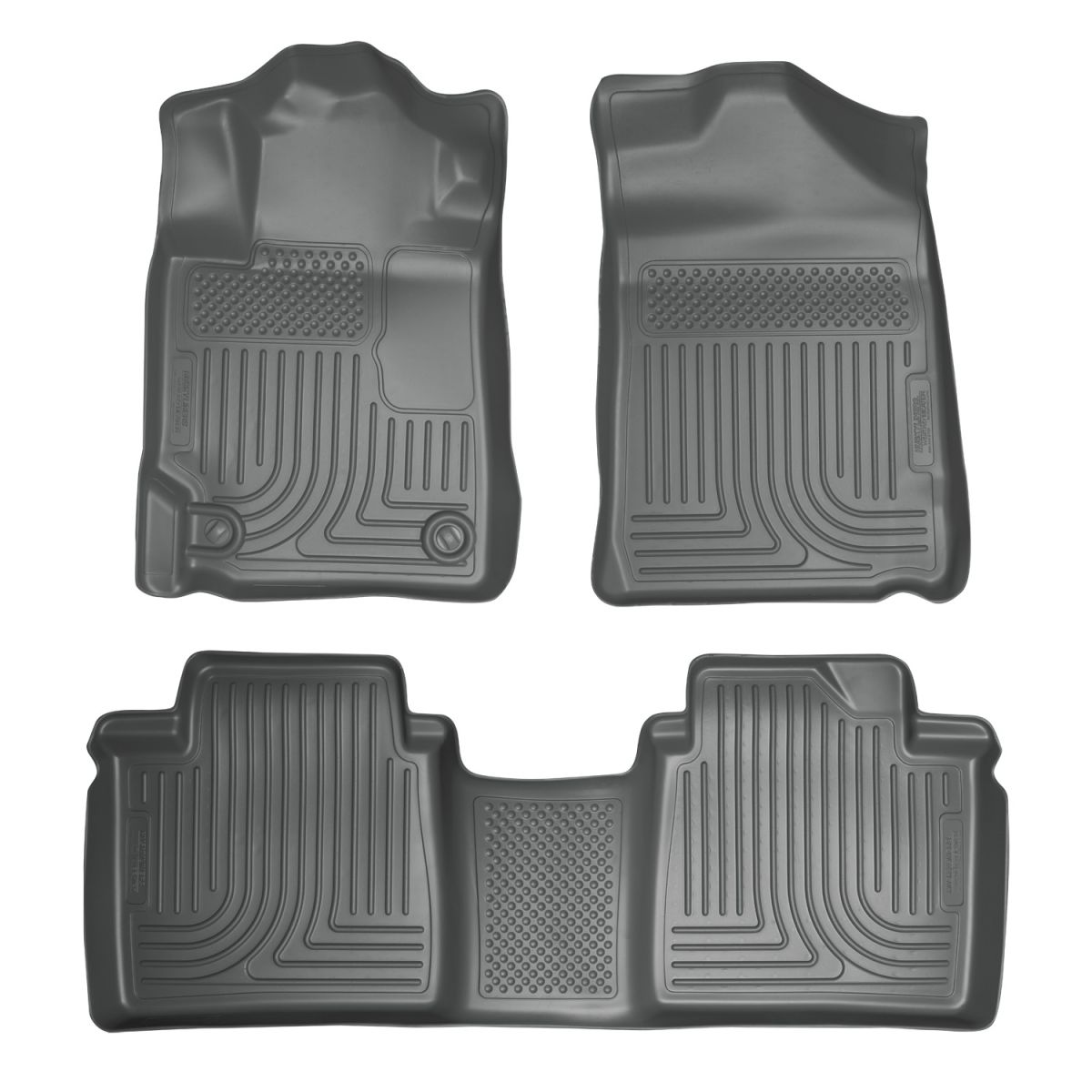 Husky Liners - Husky Liners Floor Liners Front & 2nd Row 07-11 Toyota Camry (Footwell Coverage) WeatherBeater-Grey 98512