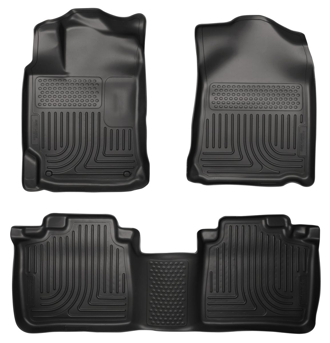 Husky Liners - Husky Liners Floor Liners Front & 2nd Row 09-11 Toyota Venza (Footwell Coverage) WeatherBeater-Black 98541