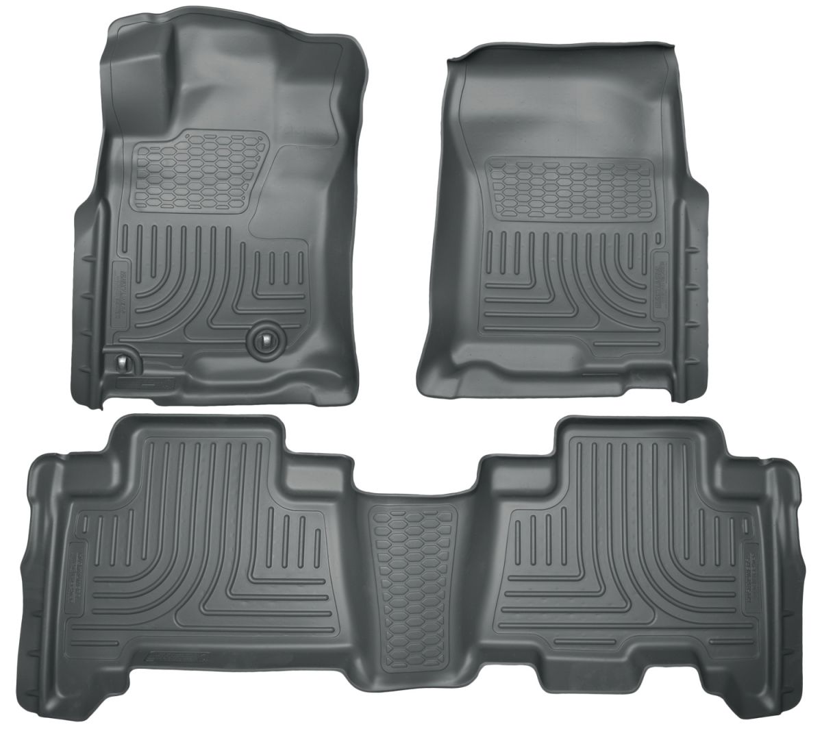 Husky Liners - Husky Liners Floor Liners Front & 2nd Row 10-13 GX460/4Runner (Footwell Coverage) WeatherBeater-Black 98571