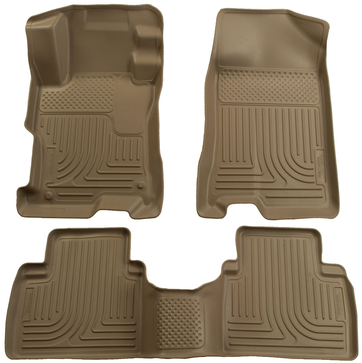 Husky Liners - Husky Liners Floor Liners Front & 2nd Row 09-13 Corolla/Matrix/Vibe (Footwell Coverage) WeatherBeater-Tan 98523