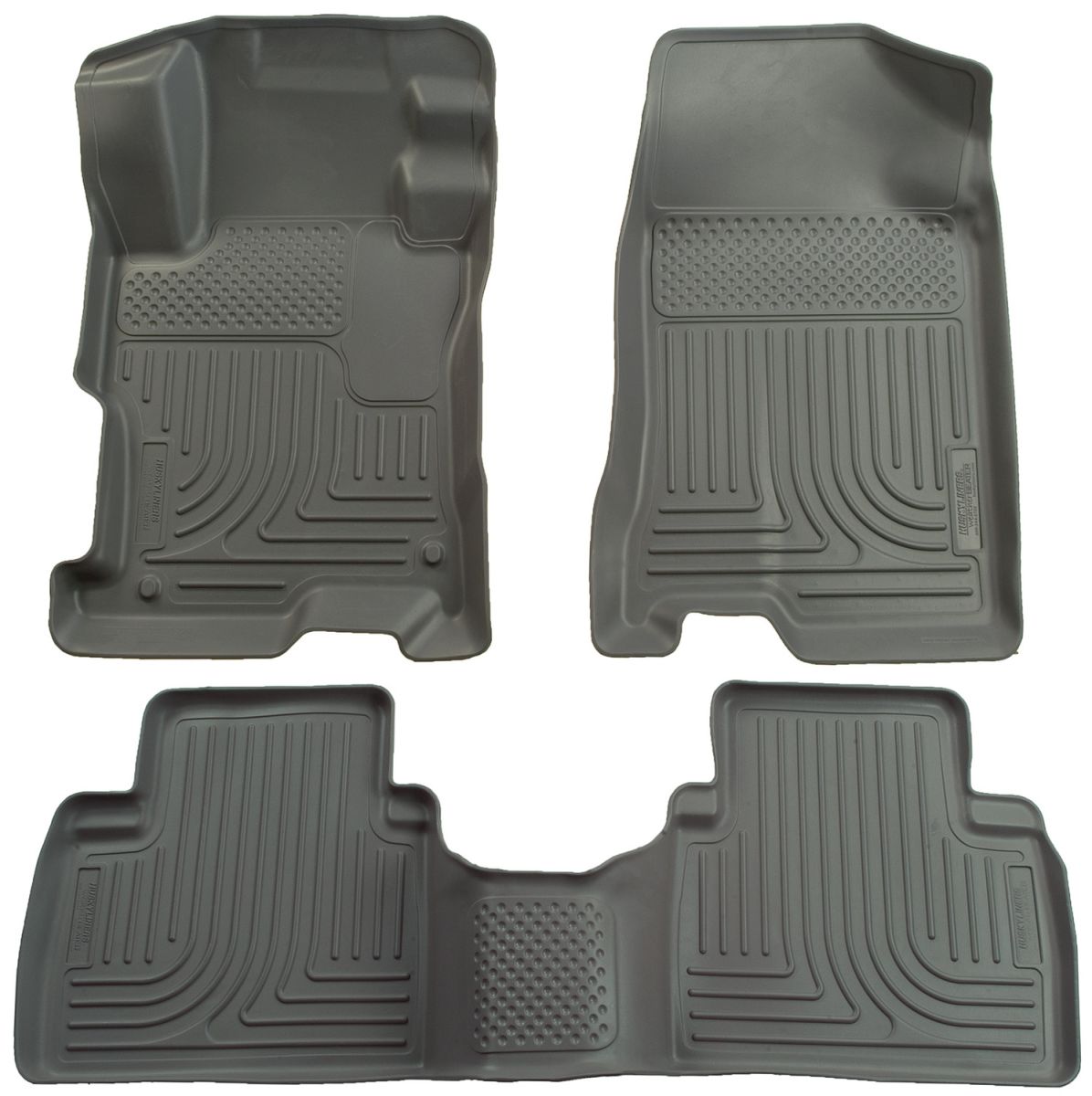 Husky Liners - Husky Liners Floor Liners Front & 2nd Row 09-13 Corolla/Matrix/Vibe FWD (Footwell Coverage) WeatherBeater-Grey 98532