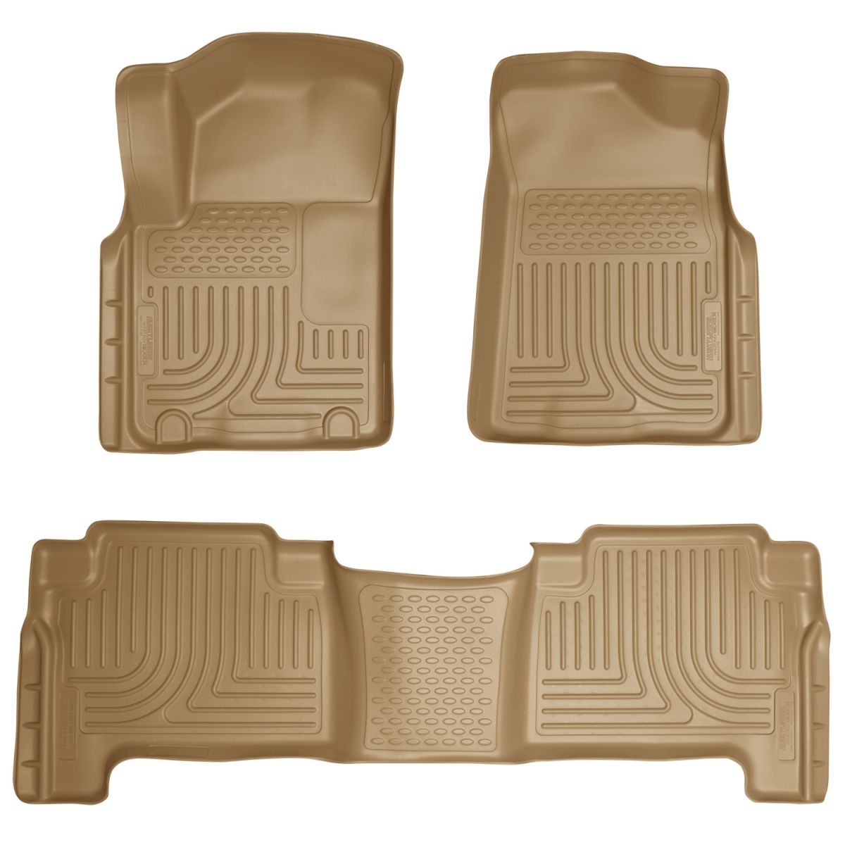 Husky Liners - Husky Liners Floor Liners Front & 2nd Row 11-13 Infiniti Qx56/Qx80 (Footwell Coverage) WeatherBeater-Tan 98613