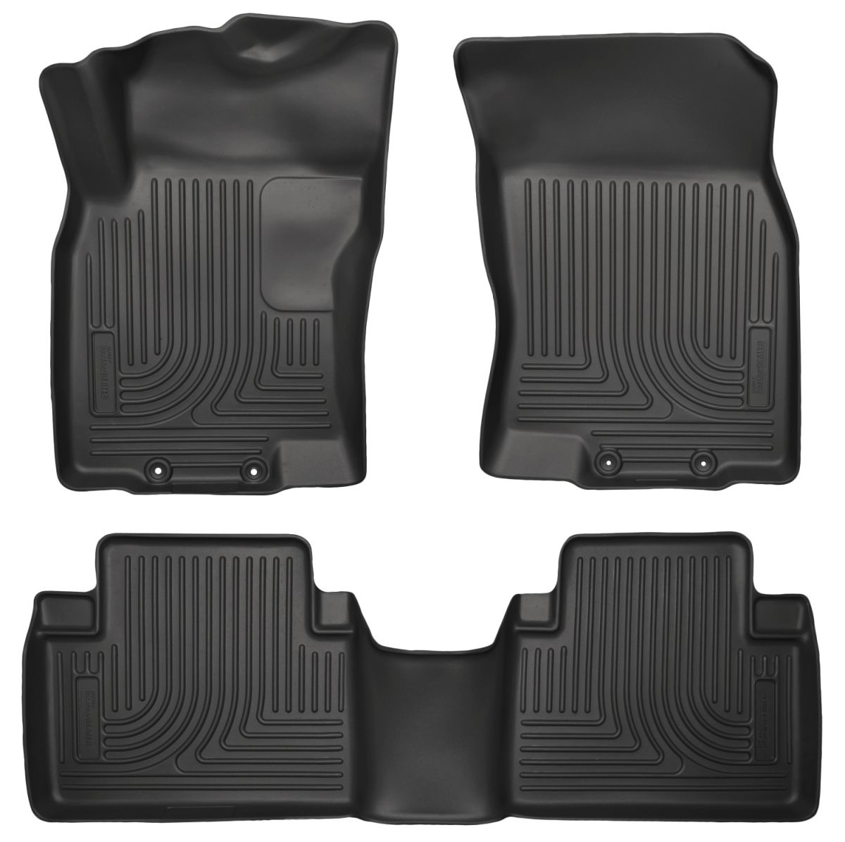 Husky Liners - Husky Liners Floor Liners Front & 2nd Row 14-15 Nissan Rogue (Footwell Coverage) WeatherBeater-Black 98671