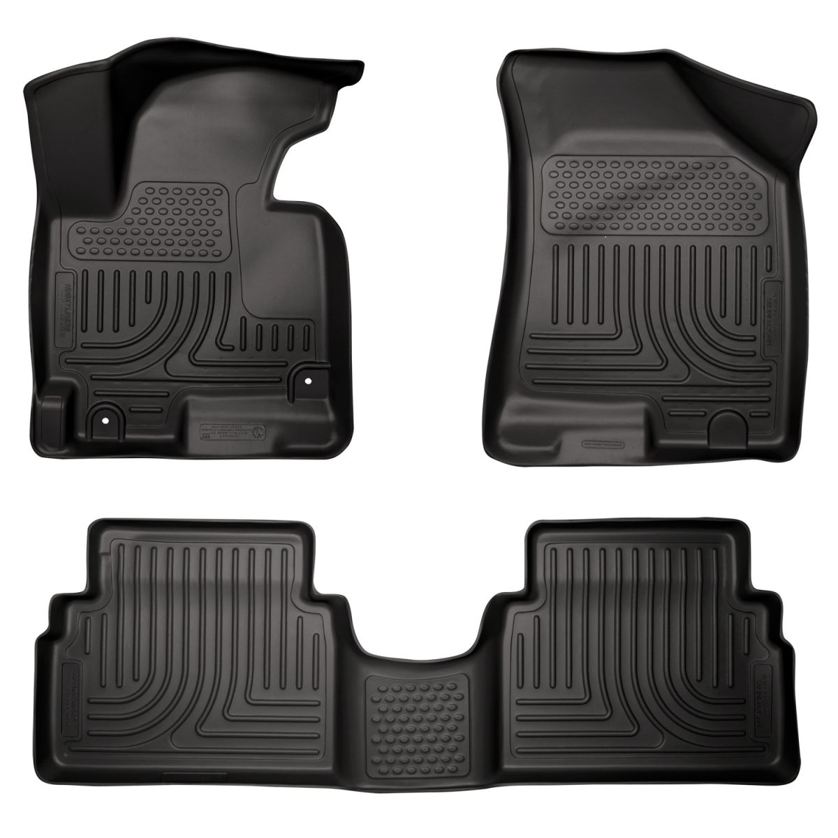 Husky Liners - Husky Liners Floor Liners Front & 2nd Row 11-13 Kia Sportage (Footwell Coverage) WeatherBeater-Black 98861