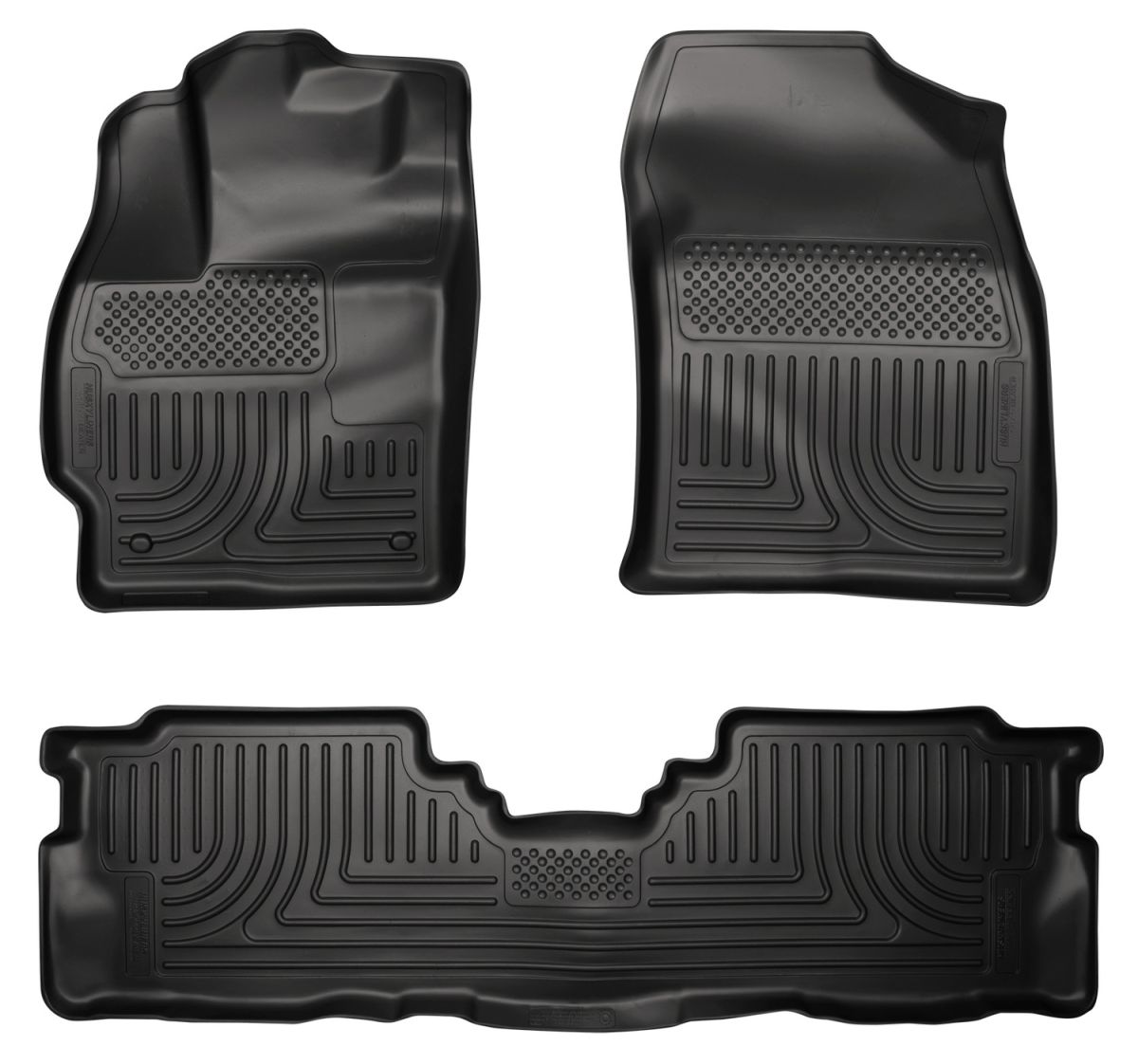 Husky Liners - Husky Liners Floor Liners Front & 2nd Row 12-15 Toyota Prius V (Footwell Coverage) WeatherBeater-Black 98911