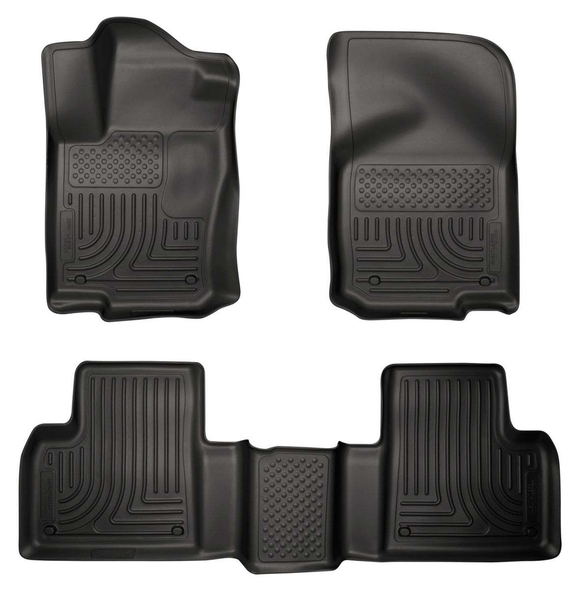 Husky Liners - Husky Liners Floor Liners Front & 2nd Row 12-15 Mercedes-Benz GL350/Gl450/ML350 (Footwell Coverage) WeatherBeater-Black 98981