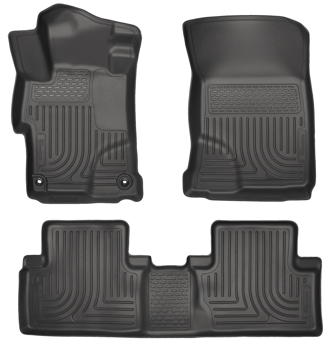 Husky Liners - Husky Liners Floor Liners Front & 2nd Row 14-15 Honda Civic (Footwell Coverage) WeatherBeater-Black 99441