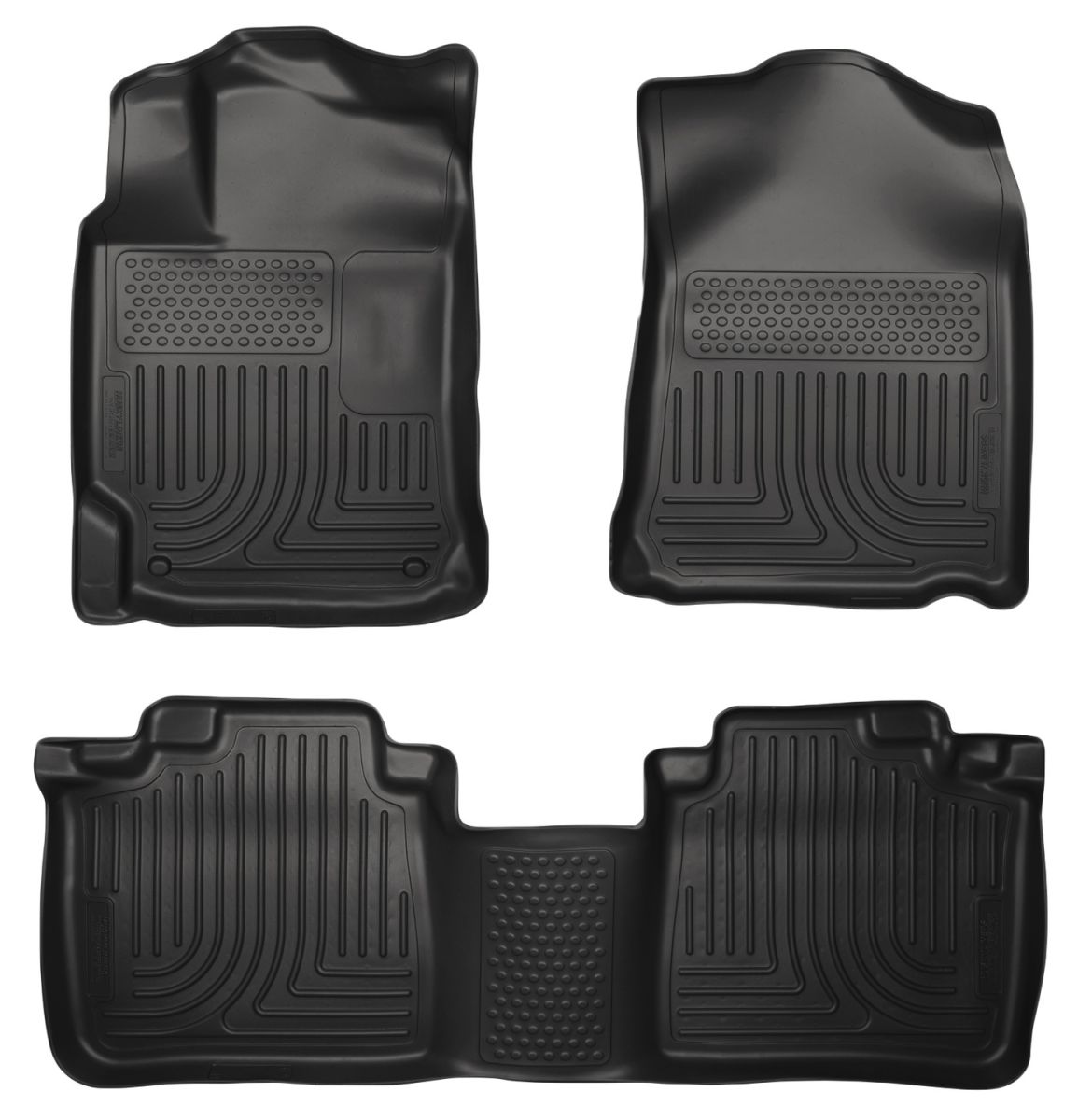 Husky Liners - Husky Liners Floor Liners Front & 2nd Row 10-15 Lexus RX350/RX450h (Footwell Coverage) WeatherBeater-Black 99551