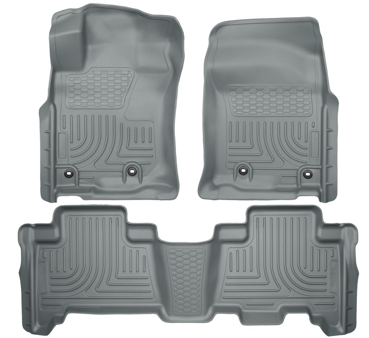Husky Liners - Husky Liners Floor Liners Front & 2nd Row 13-14 GX460/4Runner (Footwell Coverage) WeatherBeater-Grey 99572