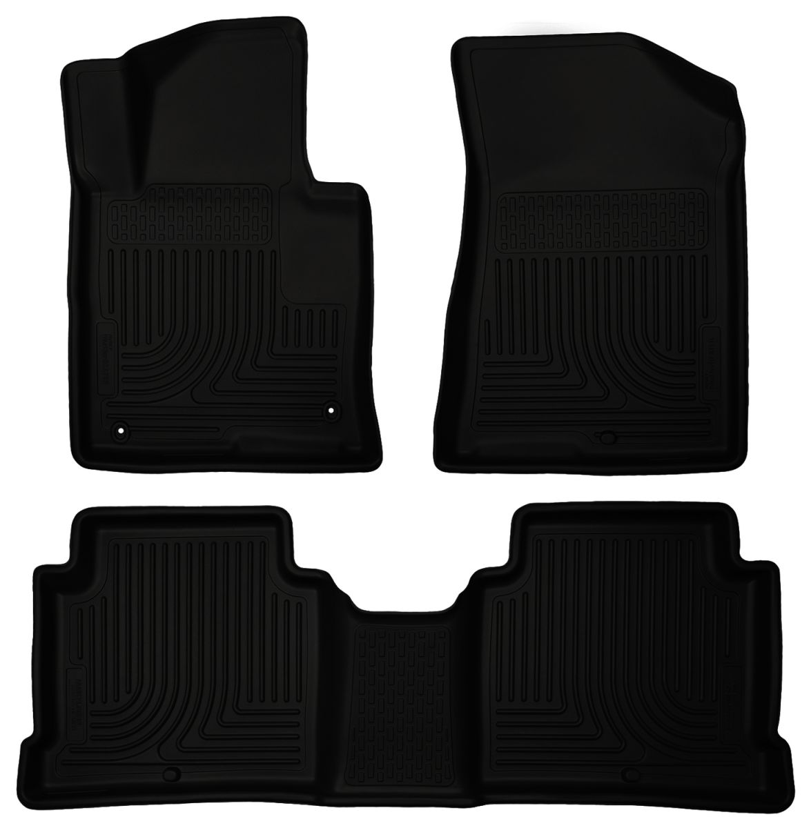 Husky Liners - Husky Liners Floor Liners Front & 2nd Row 2015 Hyundai Sonata (Footwell Coverage) WeatherBeater-Black 99631