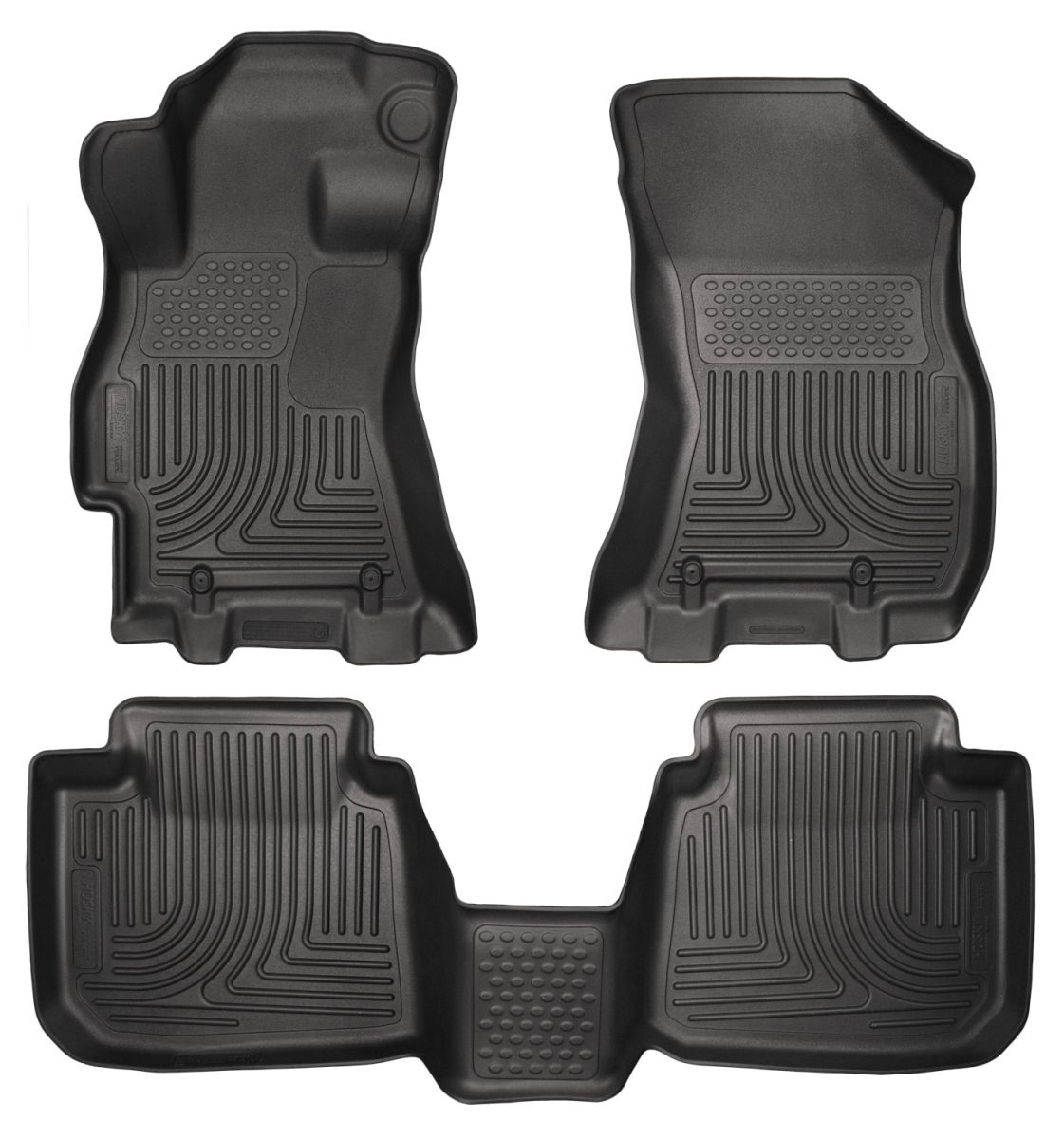 Husky Liners - Husky Liners Floor Liners Front & 2nd Row 2015 Subaru Legacy/Outback (Footwell Coverage) WeatherBeater-Black 99671