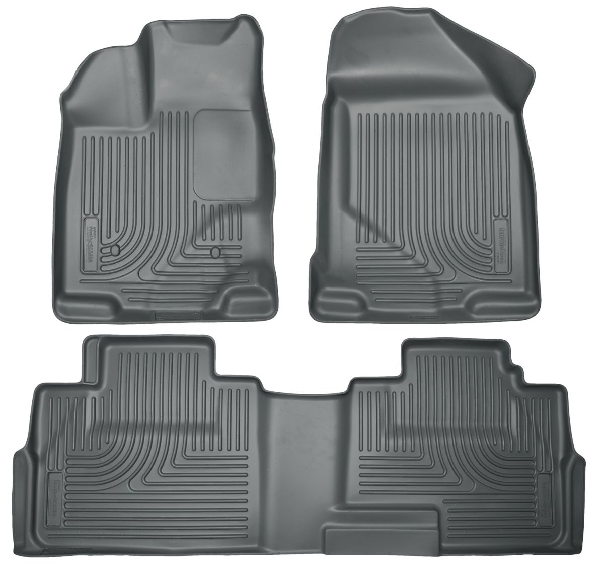 Husky Liners - Husky Liners Floor Liners Front & 2nd Row 07-15 Ford Edge/Lincoln MKX (Footwell Coverage) WeatherBeater-Grey 99762