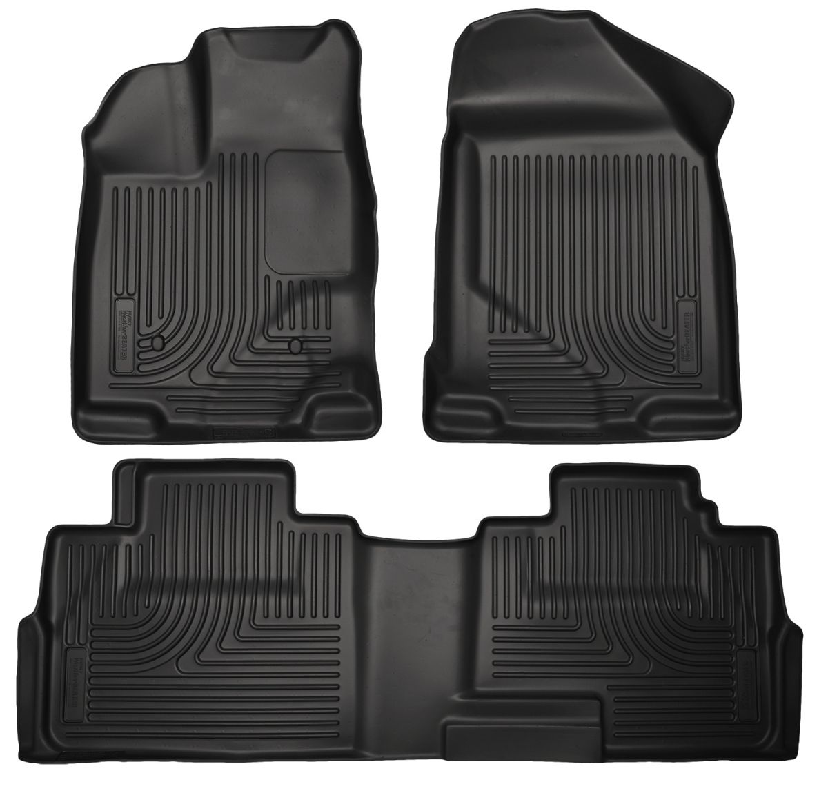Husky Liners - Husky Liners Floor Liners Front & 2nd Row 07-15 Ford Edge/Lincoln MKX (Footwell Coverage) WeatherBeater-Black 99761