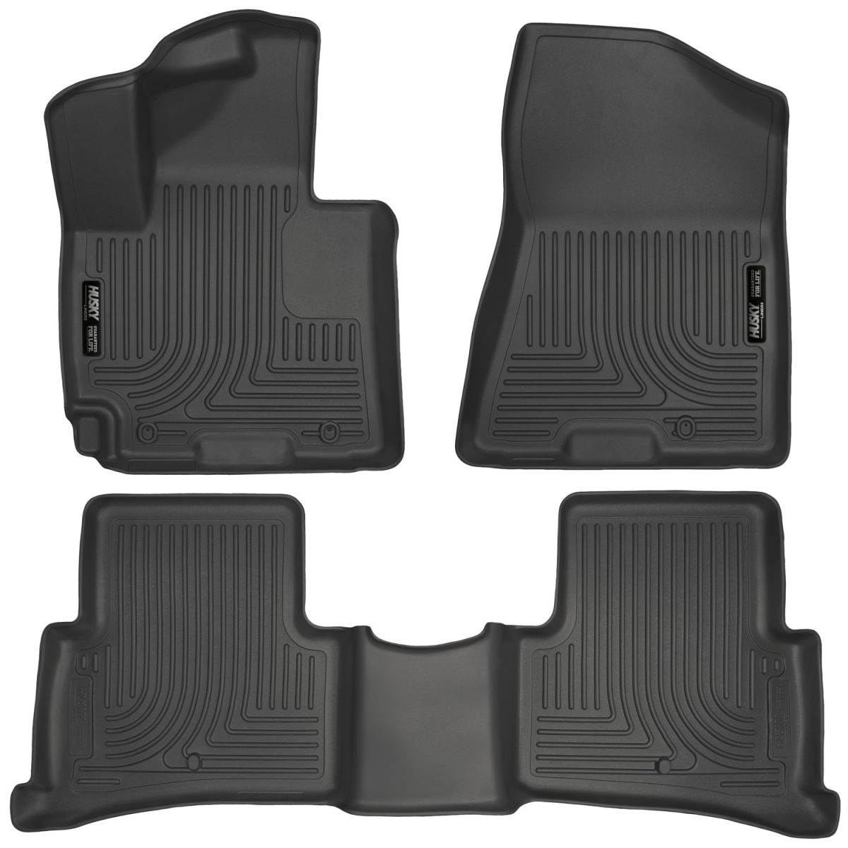 Husky Liners - Husky Liners Floor Liners Front & 2nd Row 2016 Hyndai Tucson -Black WeatherBeater 99681