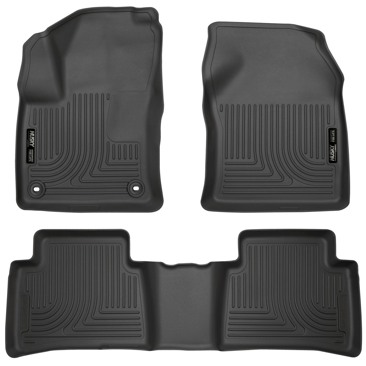 Husky Liners - Husky Liners 16-17 Toyota Prius, 17 Toyota Prius Prime Front & 2nd Seat Floor Liners Black 98991