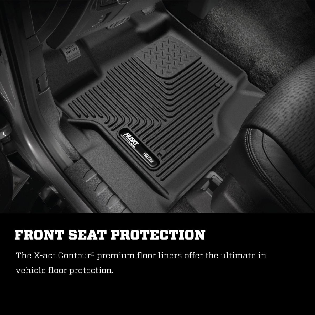 Husky Liners - Husky Liners X-ACT Contour Front And 2nd Seat Floor Liners 19 Ram 2500 Crew Cab Pickup Black 54788