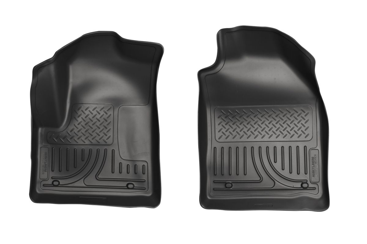 Husky Liners - Husky Liners Floor Liners Front 10-13 Ford Transit Connect W/Factory Carpeting WeatherBeater-Black 18751