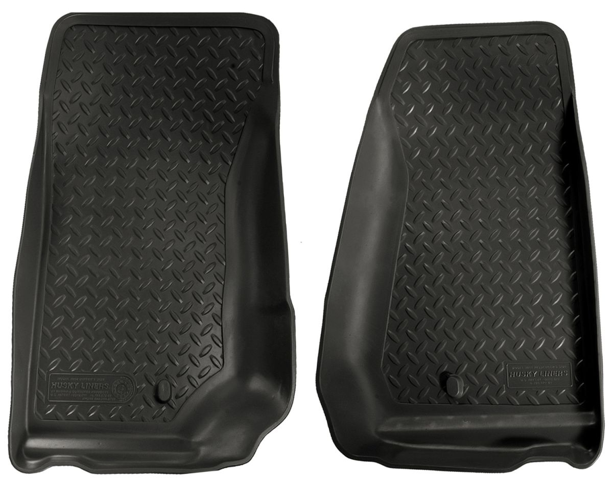 Husky Liners - Husky Liners Floor Liners Front 07-13 Jeep Wrangler 2 & 4 WD Models Classic Style-Black 30521