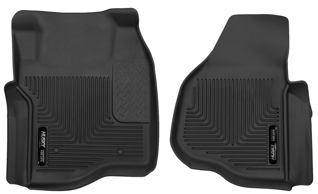 Husky Liners - Husky Liners Floor Liners Front 11-15 Ford F Series No Driver Side Foot Rest X-Act Contour-Black 53301