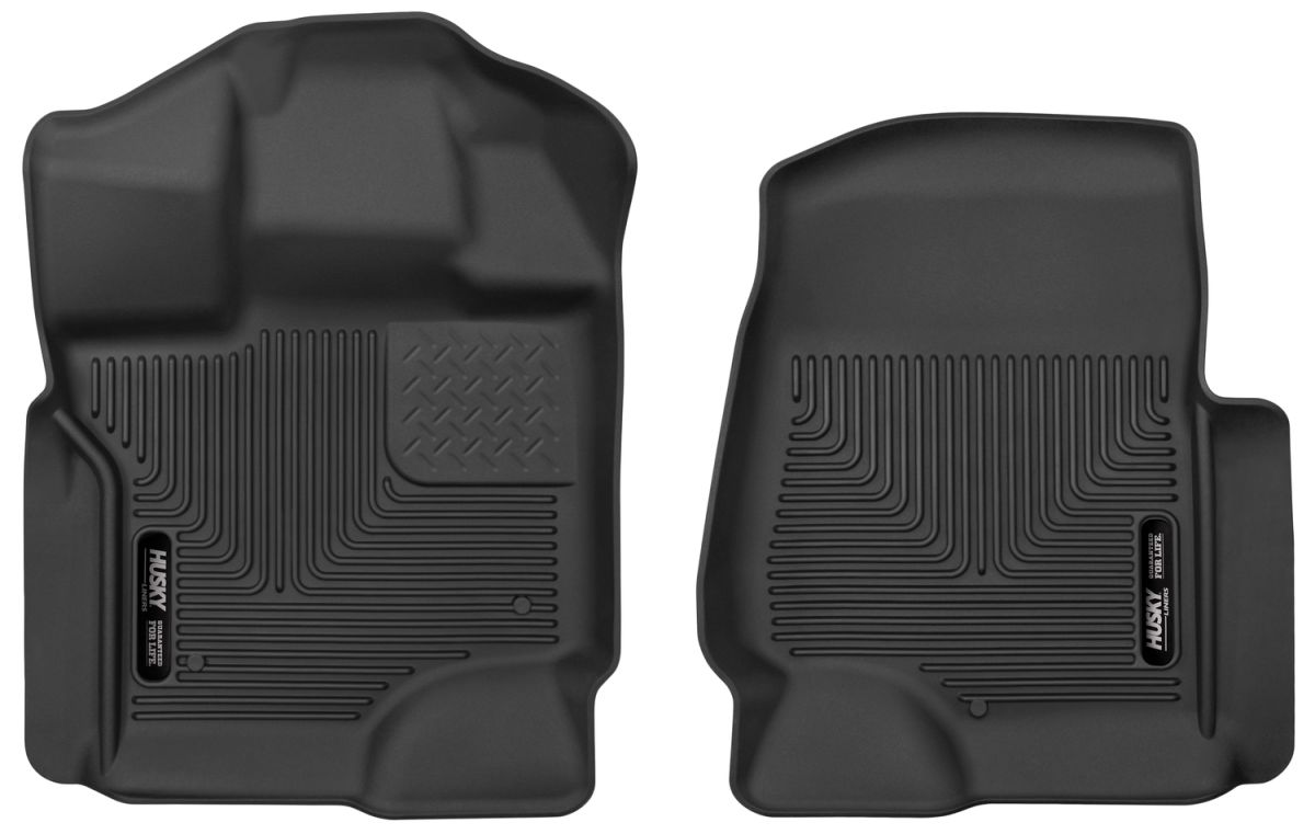 Husky Liners - Husky Liners Front Floor Liner 2017 Ford F-250/F-350/F-450 Black X-Act Contour Series 53361
