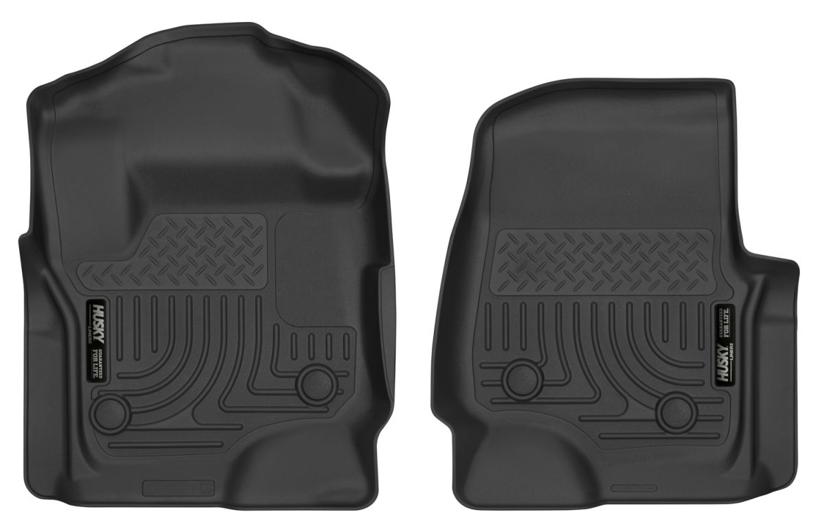 Husky Liners - Husky Liners 17-18 Ford F-250/F-350/F-450 Super Duty Front Floor Liners Black 52731