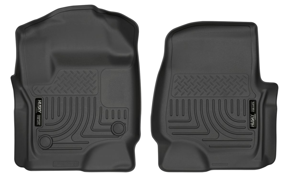 Husky Liners - Husky Liners 17-18 Ford F-250/ /F-350/F-450 Super Duty Front Floor Liners Black 13301