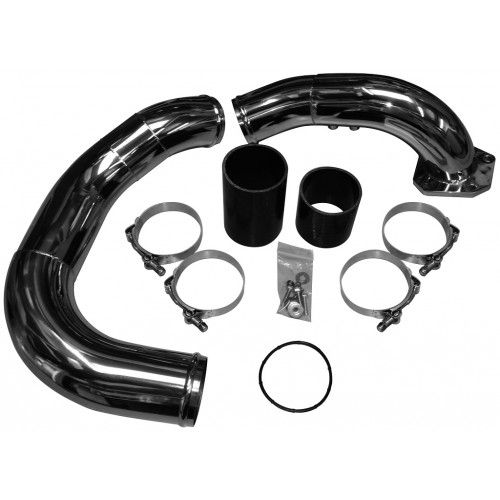 No Limit Fabrication - No Limit Fabrication 6.4 Coldside Kit 08-10 Ford Super Duty Power Stroke Polished Stainless 64PSCSK