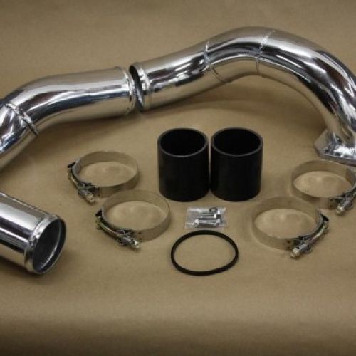 No Limit Fabrication - No Limit Fabrication 6.4 Coldside Kit 08-10 Ford Super Duty Power Stroke Polished Aluminum 64PACSK