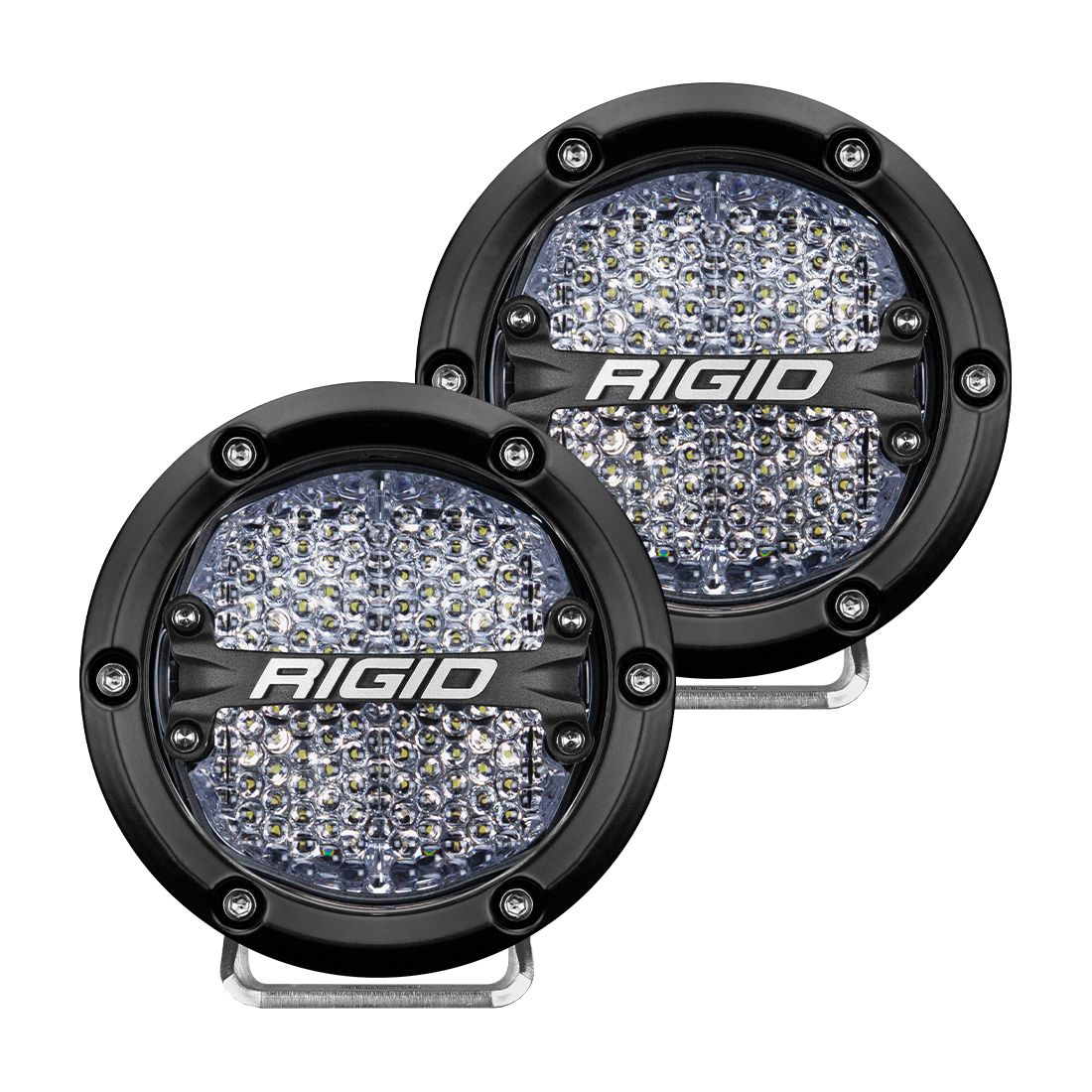 Rigid Industries - Rigid Industries 360-Series 4 Inch Led Off-Road Diffused White Backlight Pair 36208