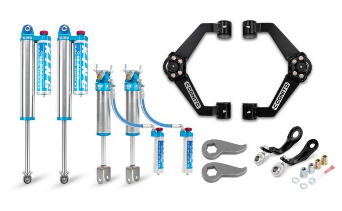 Cognito Motorsports Truck - Cognito Motorsports Truck 3-Inch Elite Leveling Kit with King 2.5 Reservoir Shocks for 11-19 Silverado/Sierra 2500/3500 2WD/4WD 510-P0933