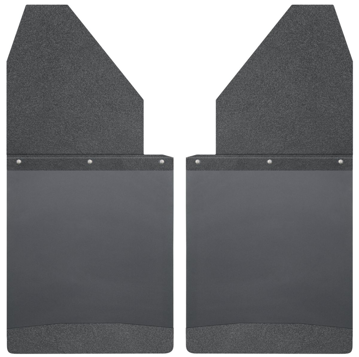 Husky Liners - Husky Liners Kick Back Mud Flaps 14" Wide Black Top and Black Weight Universal Fit 17112