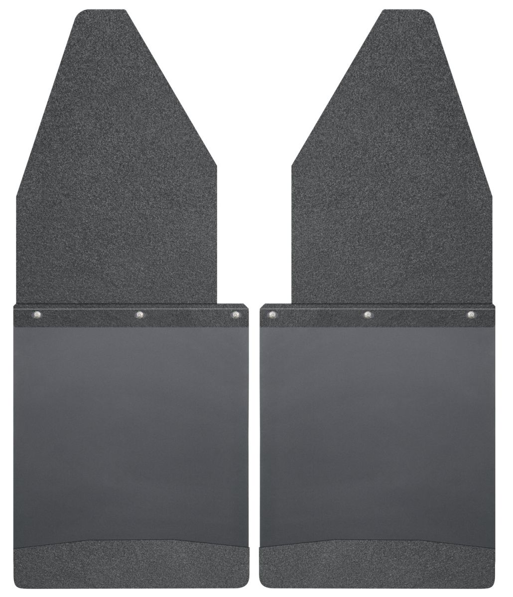 Husky Liners - Husky Liners Kick Back Mud Flaps Front 12" Wide Black Top and Black Weight 88-16 Ford F Series 17105