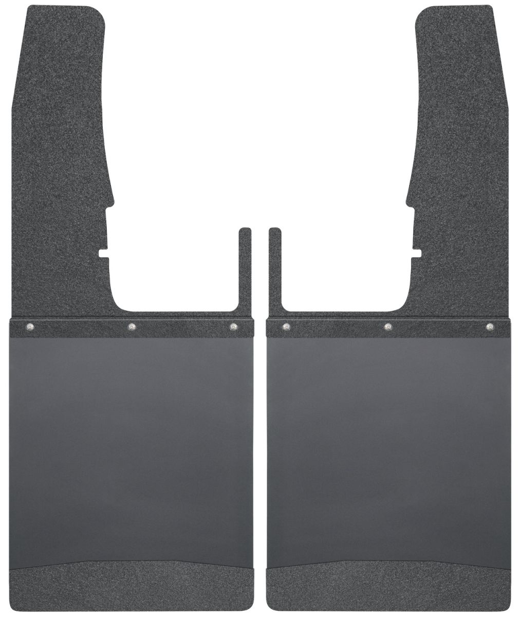 Husky Liners - Husky Liners Kick Back Mud Flaps Front 12" Wide Black Top and Black Weight 09-16 Dodge Ram 17103